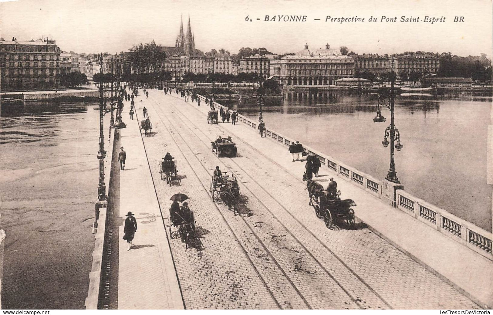 FRANCE - Bayonne - Perspective Du Pont Saint Esprit - BR - Animé - Carte Postale Ancienne - Bayonne