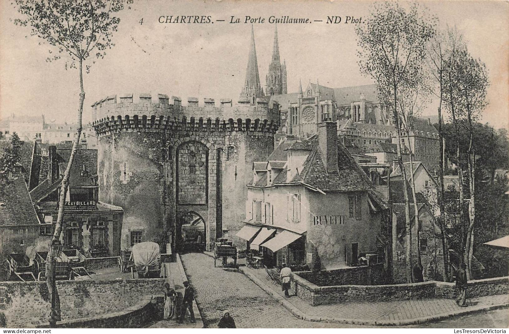 FRANCE - Chartres - La Porte Guillaume - ND Phot - Carte Postale Ancienne - Chartres