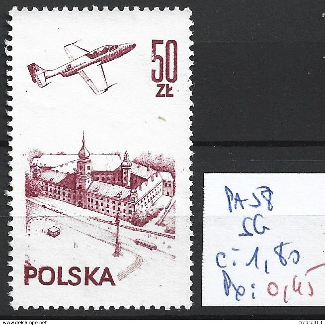 POLOGNE PA 58 Sans Gomme Côte 1.80 € - Unused Stamps