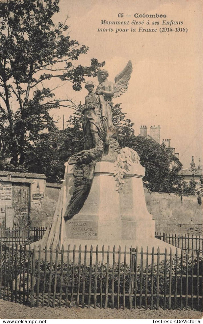 FRANCE - Colombes - Vue Sue Le Monument élevé à Ses Enfants Morts Pour La France - Carte Postale Ancienne - Colombes