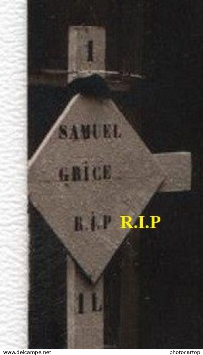 CP NON SITUEE-CIMETIERE-Friedhof-Tombes Anglaises-!?-R.I.P.-CARTE PHOTO Allemande-GUERRE 14-18-1 WK-Militaria- - War Cemeteries