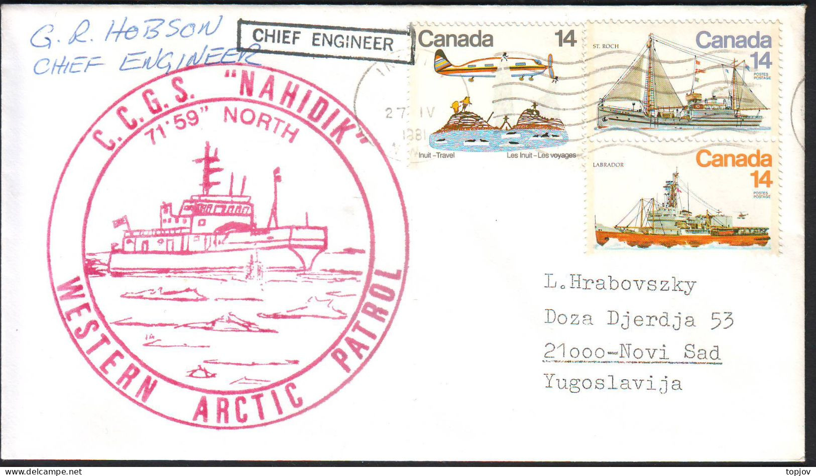 CANADA - C.C.G.S.  NAHIDIK - WESTERN ARCTIC PATROL - 1981 - Arktis Expeditionen