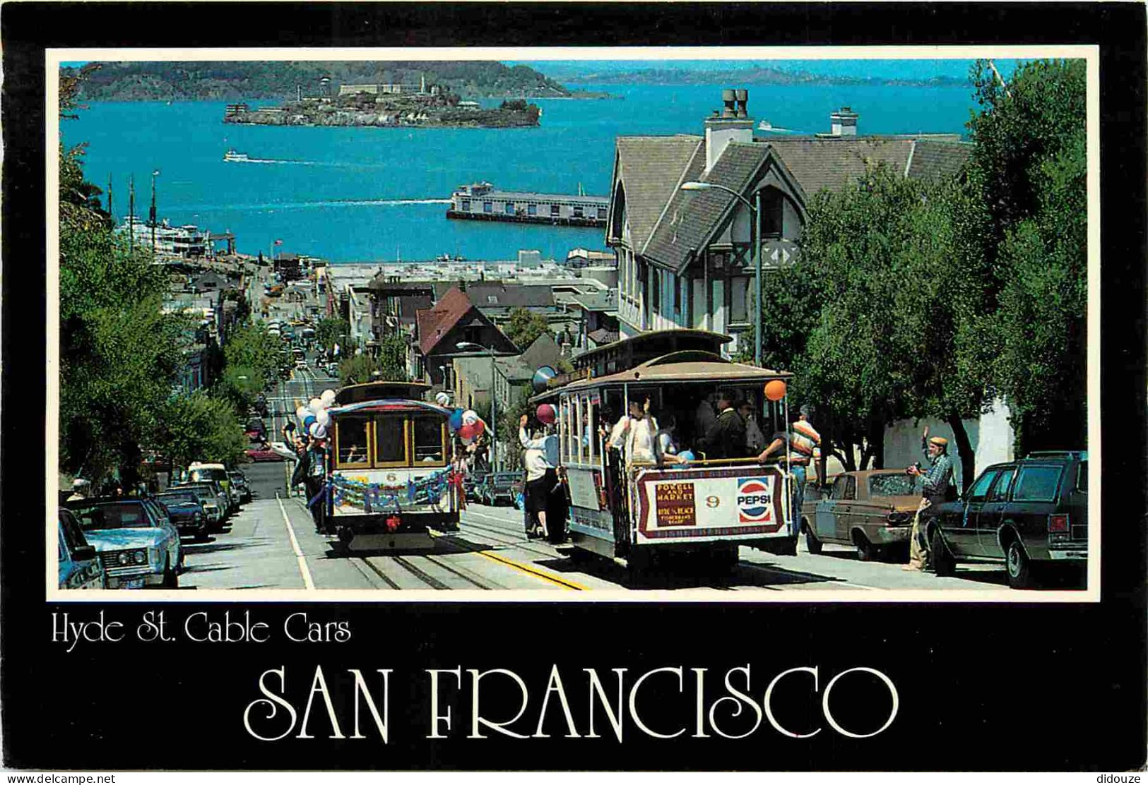 Trains - Tramways - San Francisco - Cable Car - Automobiles - Etats-Unis - USA - United States - CPM - Carte Neuve - Voi - Strassenbahnen