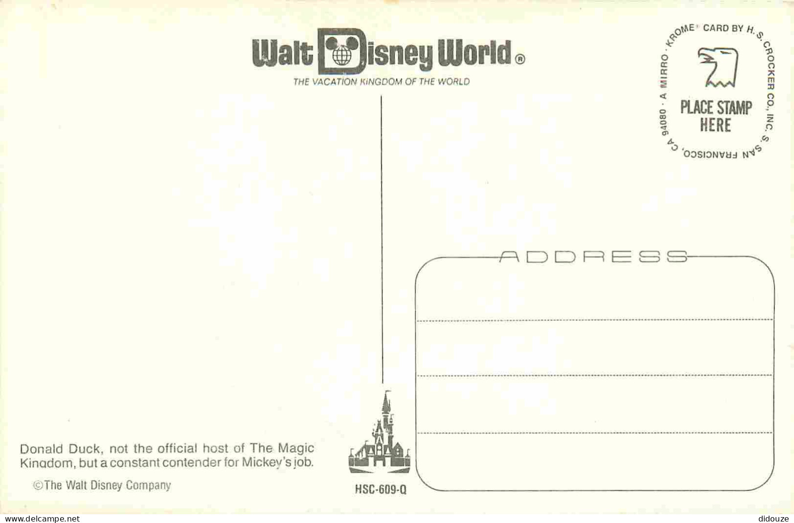 Parc D'Attractions - Walt Disney World - Donald Duck - CPM - Carte Neuve - Voir Scans Recto-Verso - Disneyworld