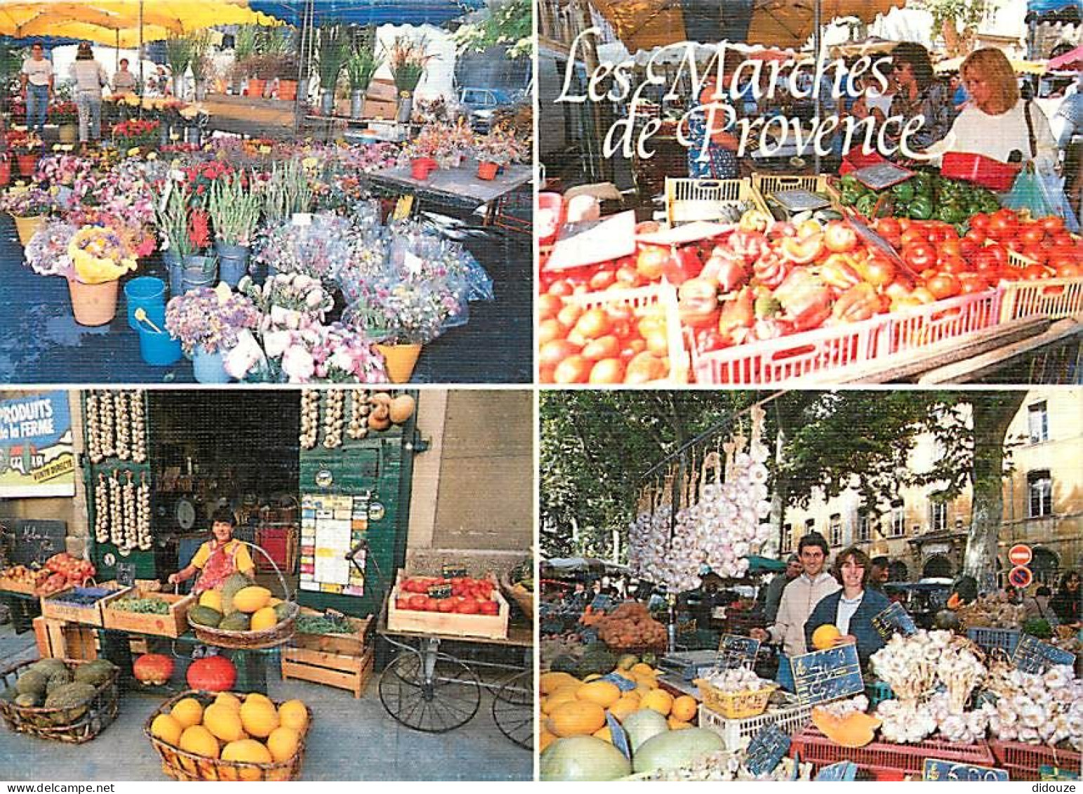 Marchés - Les Marchés Pittoresques De Provence - Multivues - Fruits Et Légumes - CPM - Voir Scans Recto-Verso - Mercati