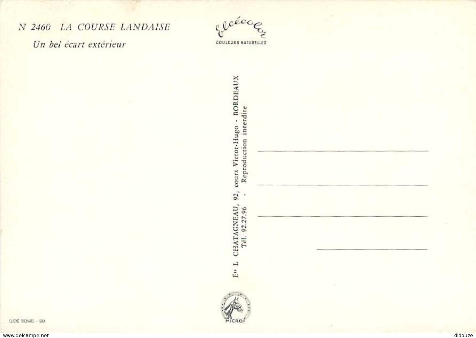 Corrida - La Course Landaise - Un Bel écart Extérieur - Carte Neuve - CPM - Voir Scans Recto-Verso - Corridas