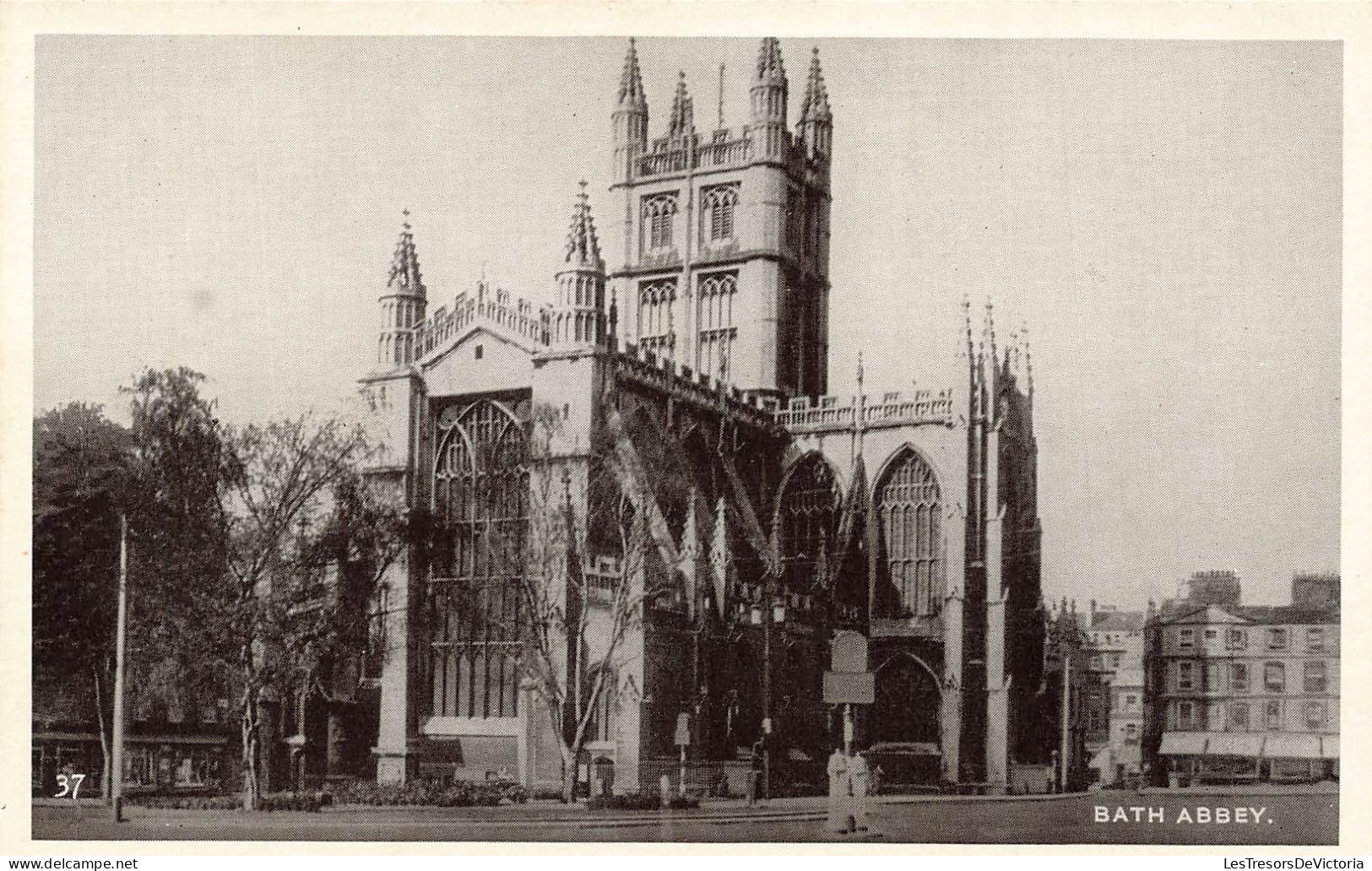 ROYAUME-UNI - Bath Abbey - Vue Générale De L'église - Vue De L'extérieur - Carte Postale Ancienne - Bath