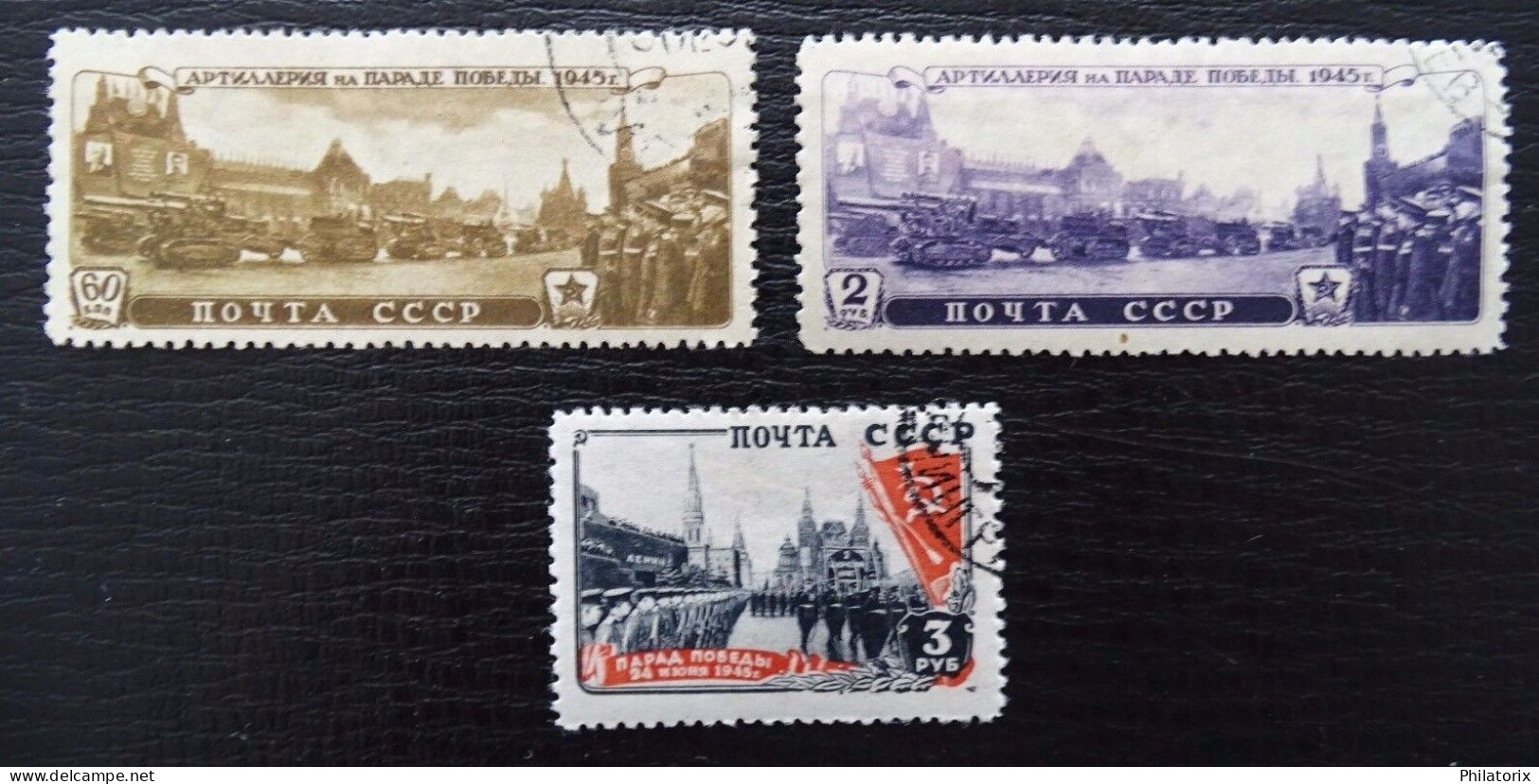 Sowjetunion Mi 1011-1013 , Sc 1029-1031 , Siegesparade , Gestempelt - Used Stamps
