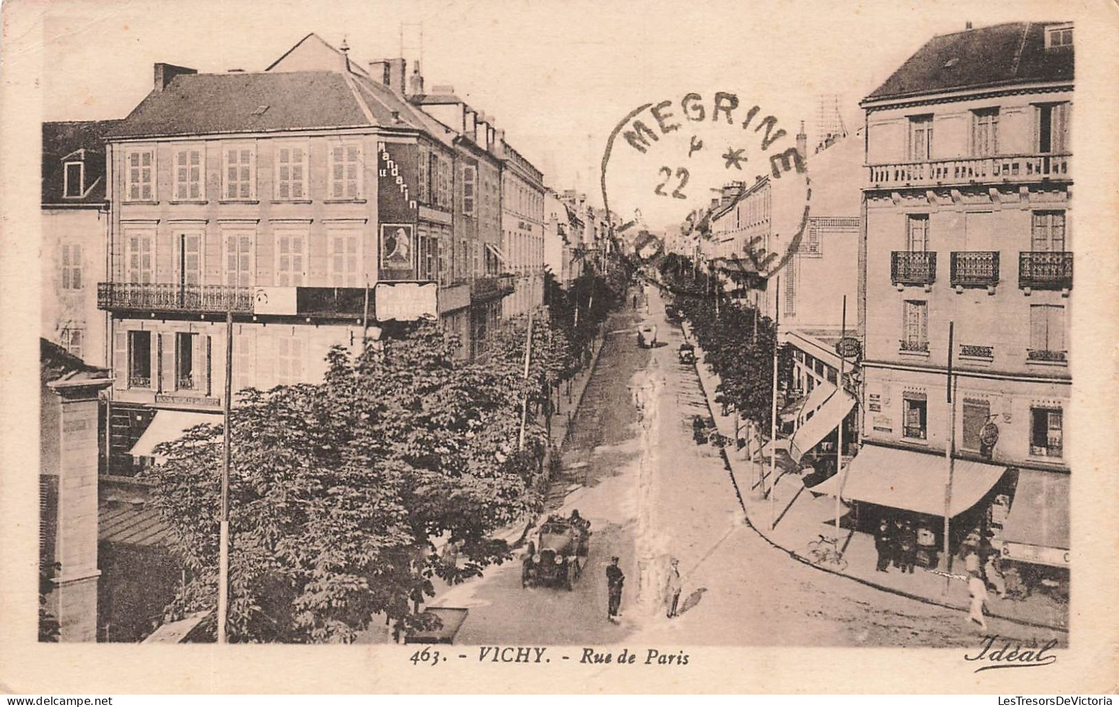 FRANCE - Vichy - Rue De Paris - Animé - Voiture - Carte Postale Ancienne - Vichy