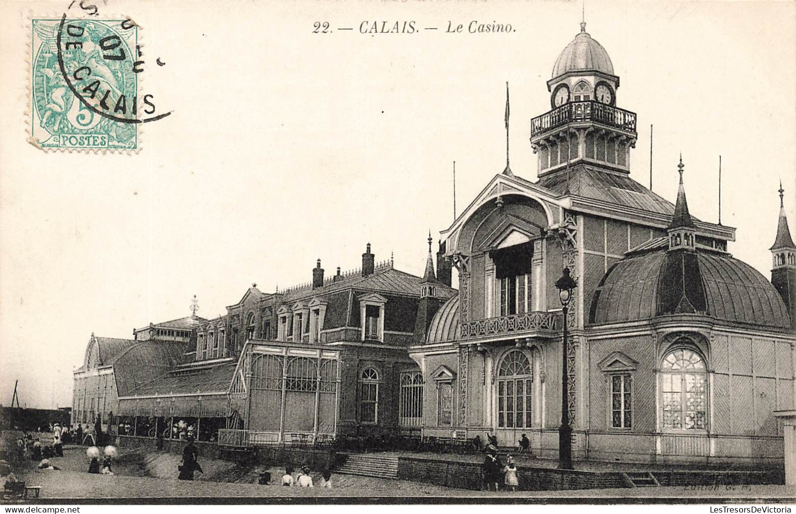 FRANCE - Calais - Le Casino - Animé - Carte Postale Ancienne - Calais