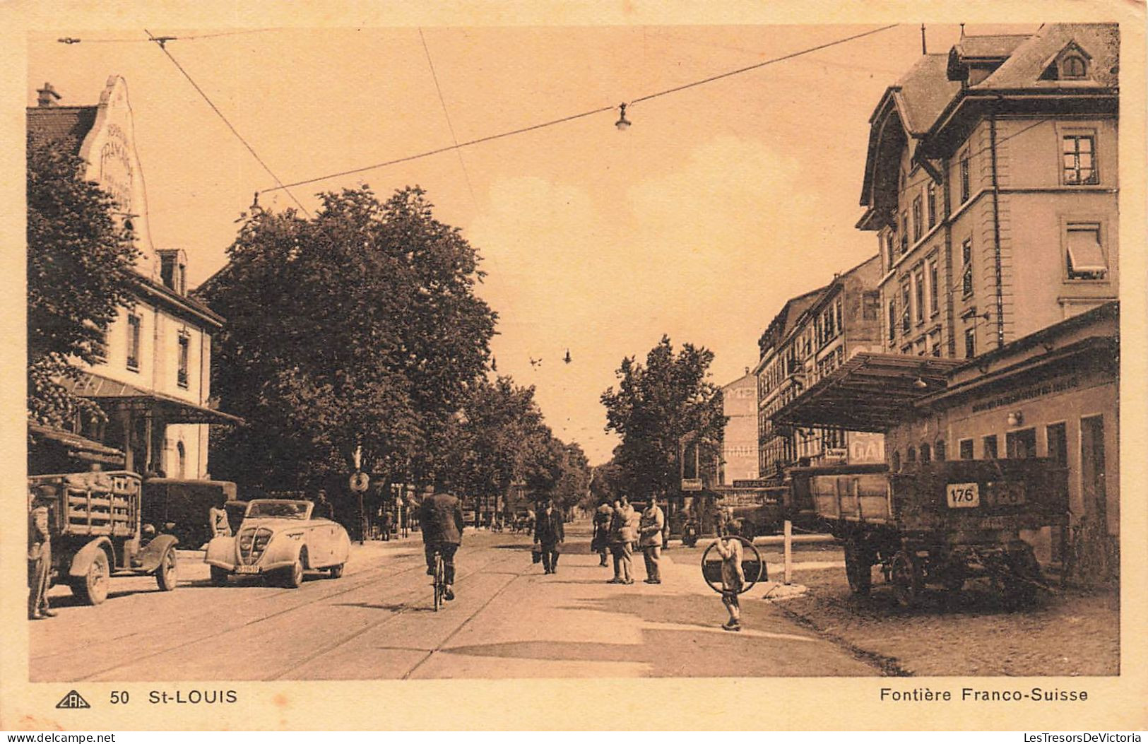 FRANCE - Saint Louis - Vue Sur La Frontière Franco-Suisse - Animé - Carte Postale Ancienne - Saint Louis