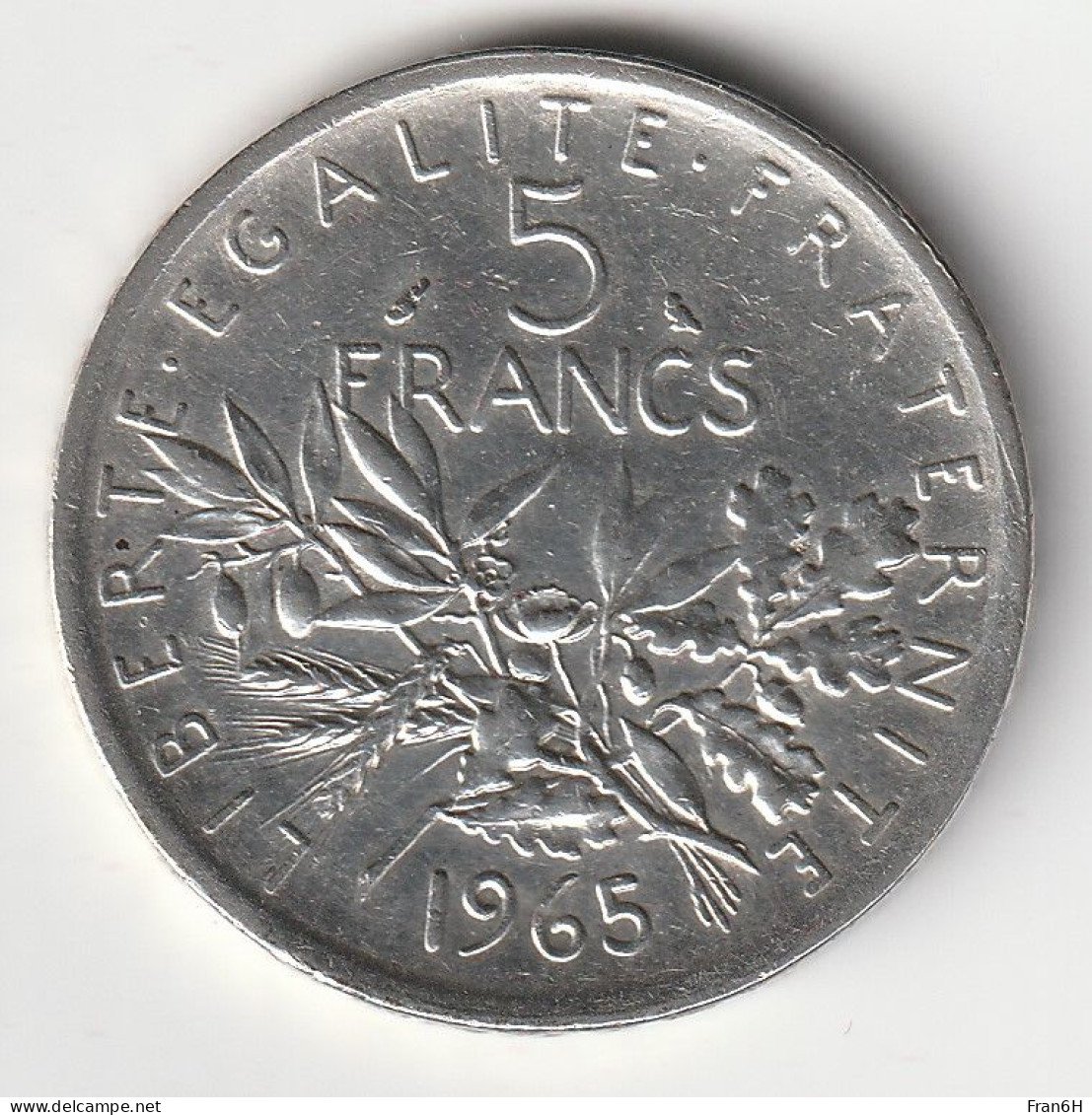5 Francs Argent 1965 - Silver - - 5 Francs