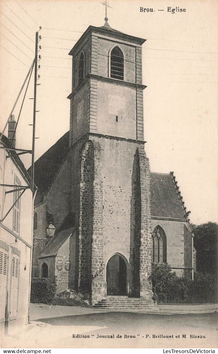 FRANCE - Brou - L' Eglise - Edition " Journal De Brou" - Carte Postale Ancienne - Sonstige & Ohne Zuordnung