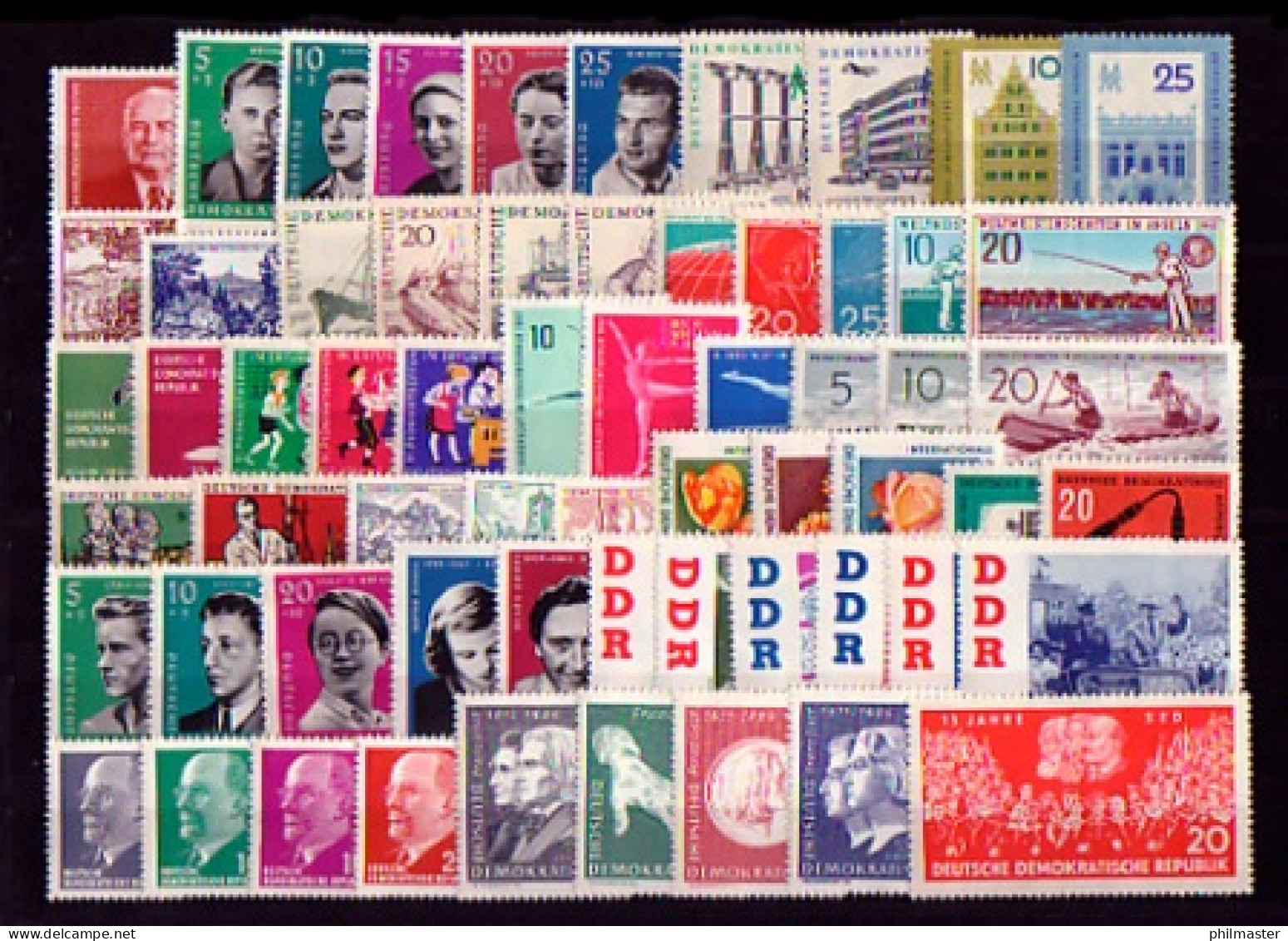807-868 DDR-Jahrgang 1961 Komplett, Postfrisch ** / MNH - Colecciones Anuales