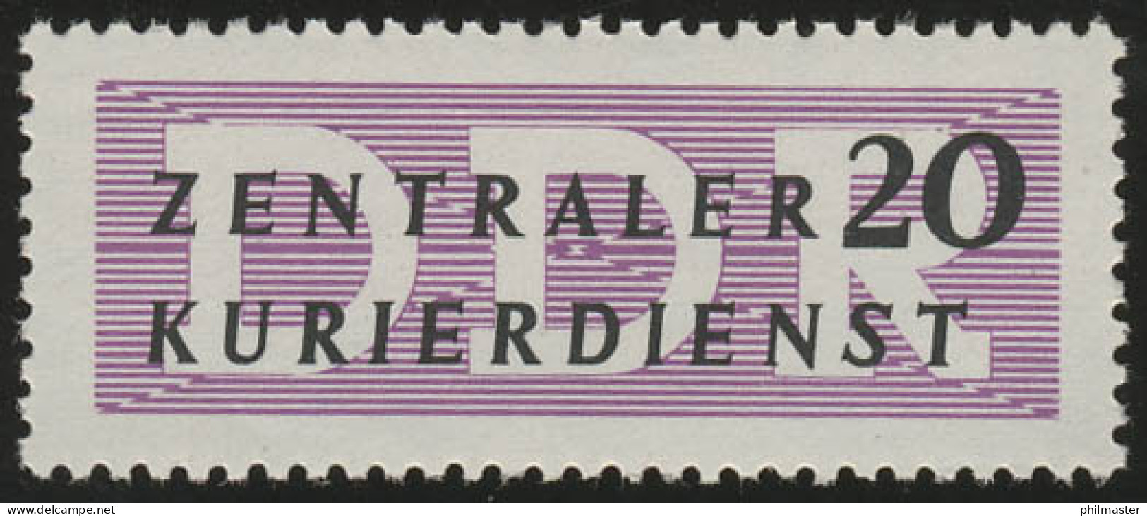 7 XII Dienst-B ZKD 20 Pf., ** Postfrisch - Postfris