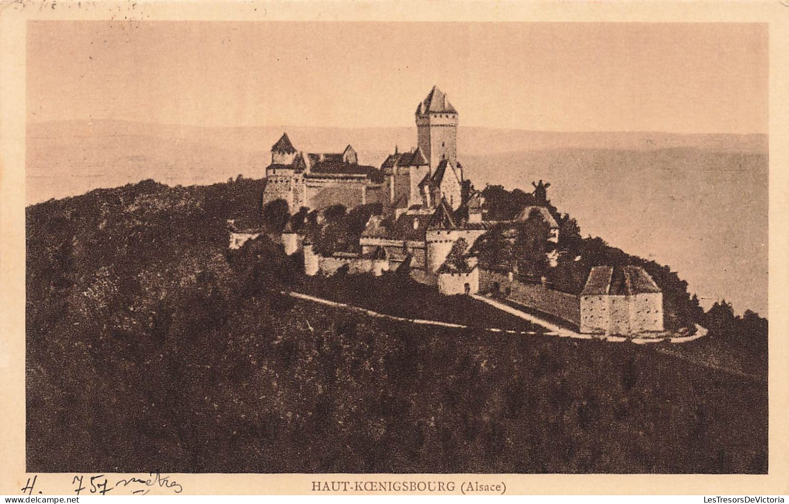 FRANCE - Alsace - Vue Générale De La Ville De Haut Koenigsbourg - Carte Postale Ancienne - Alsace