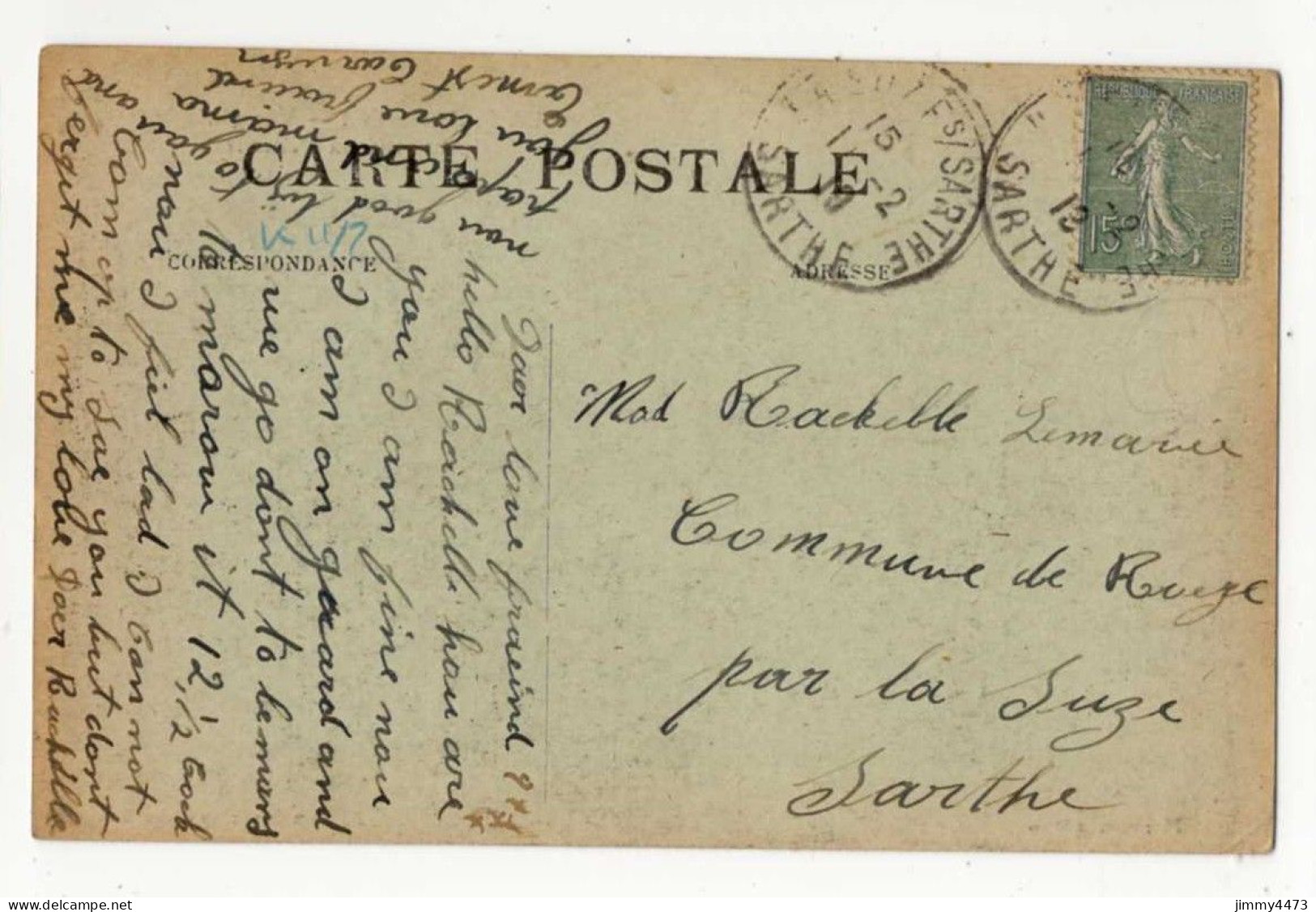 CPA - LA SUZE En 1913 (Sarthe) Vue Générale ( Pont Et Vieux Château ) - Edit. Moriceau - La Suze Sur Sarthe