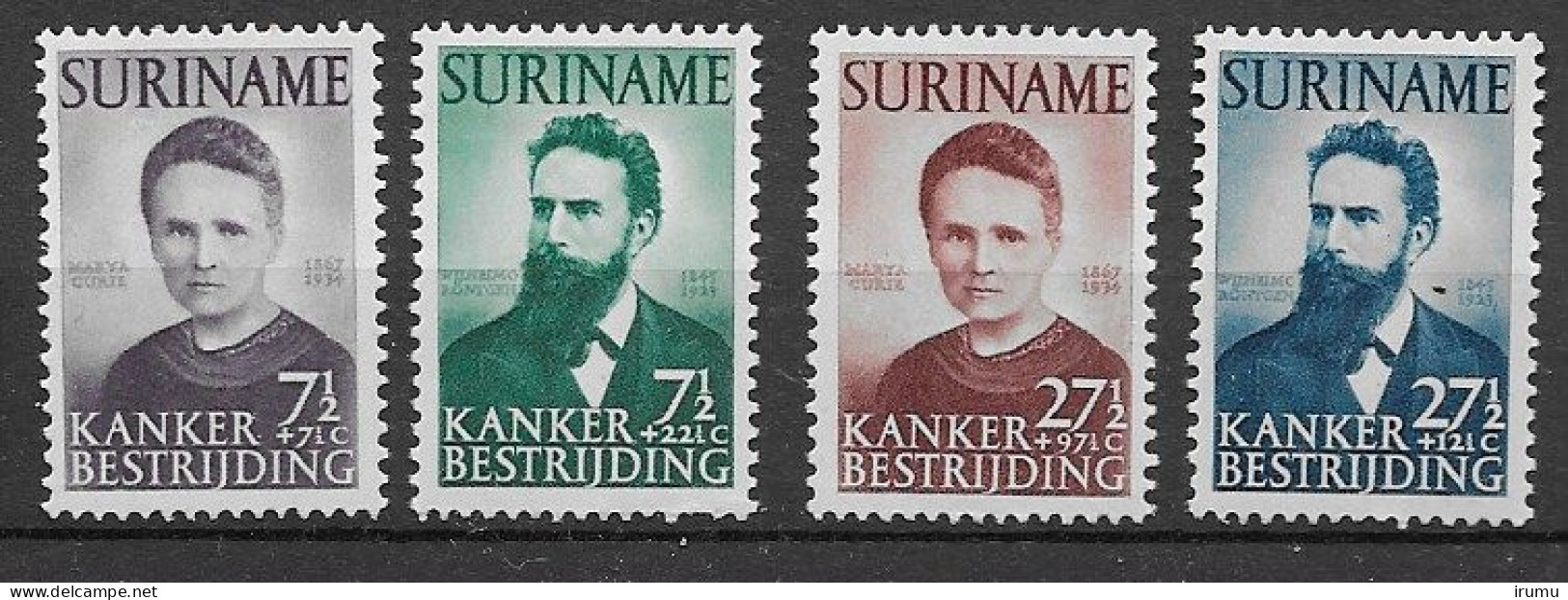 Suriname 1950, NVPH 280-83 MH, Kw 90 EUR (SN 2657) - Suriname ... - 1975