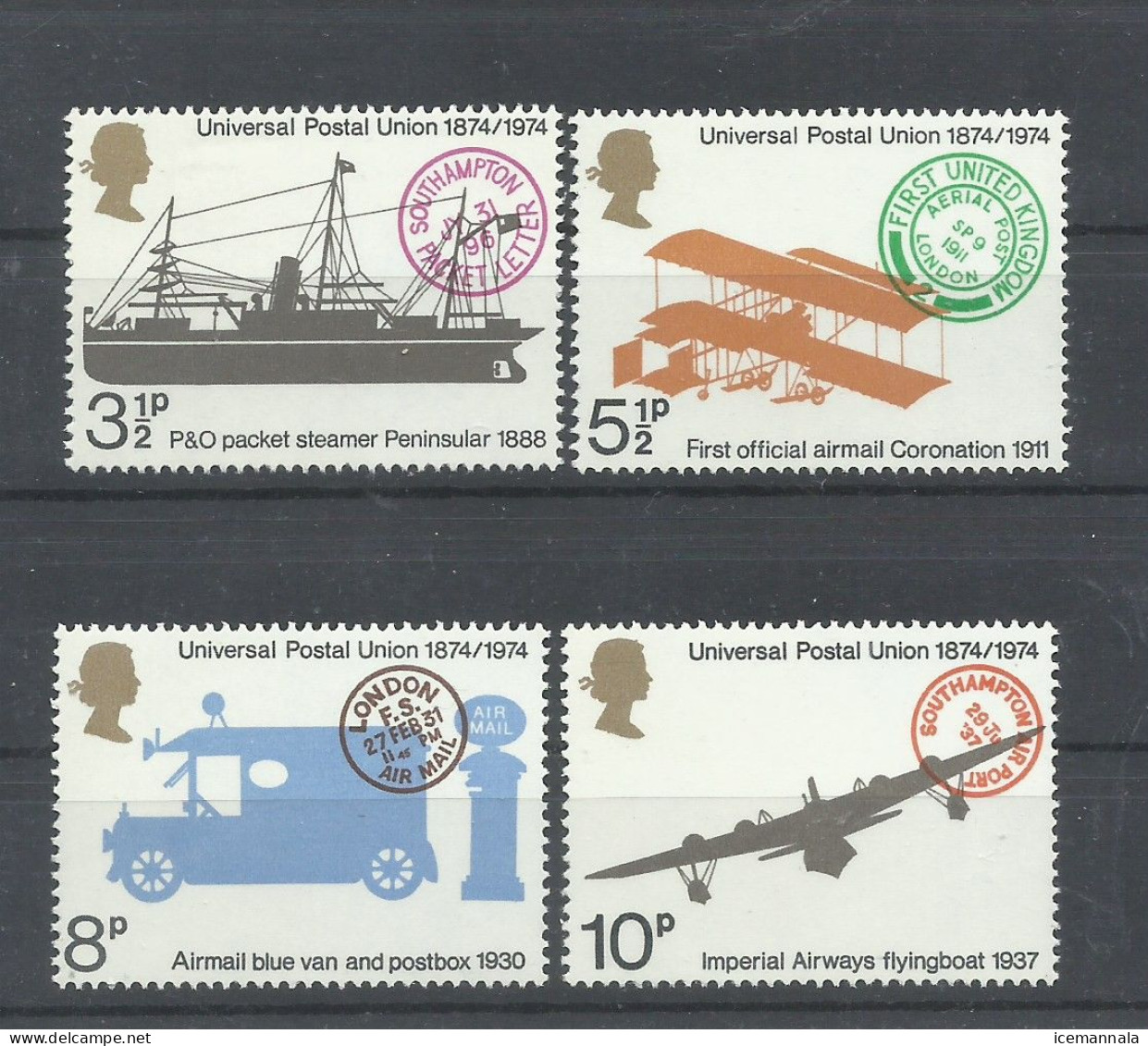 GRAN BRETAÑA  YVERT   725/28  MNH  ** - Nuovi