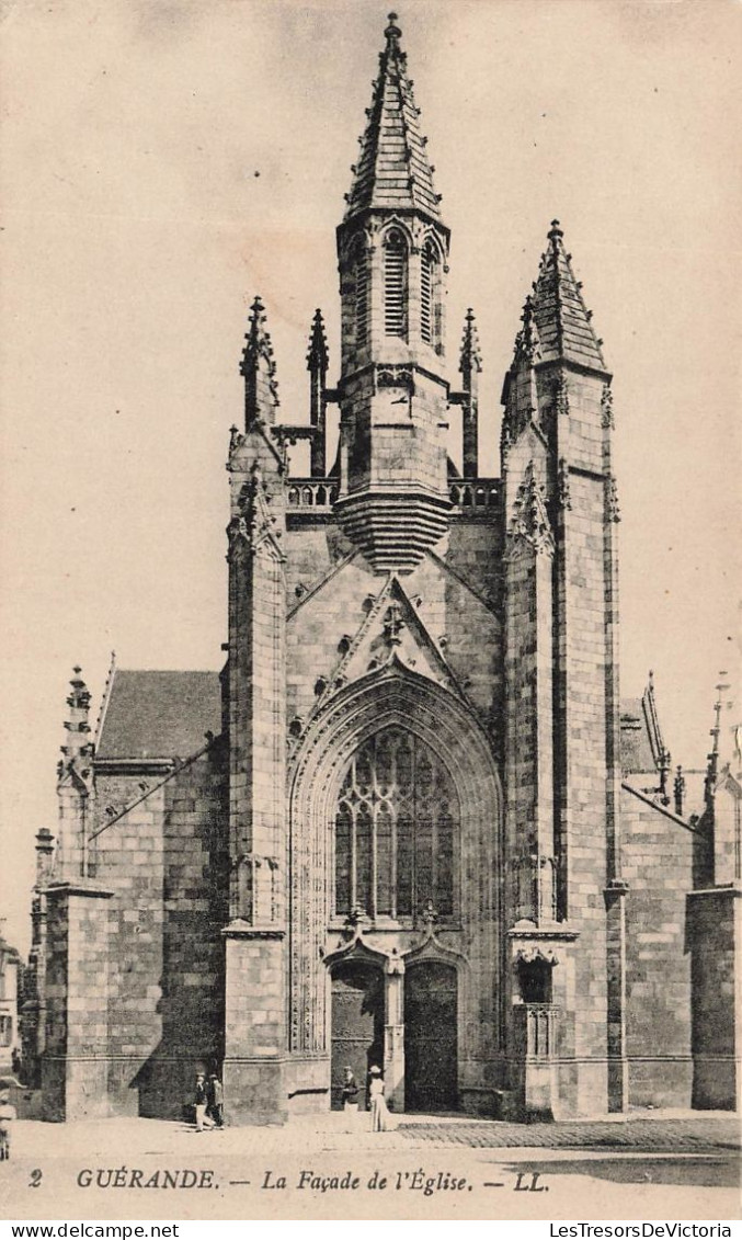 FRANCE - Guérande - La Façade De L'Eglise - LL - Carte Postale Ancienne - Guérande