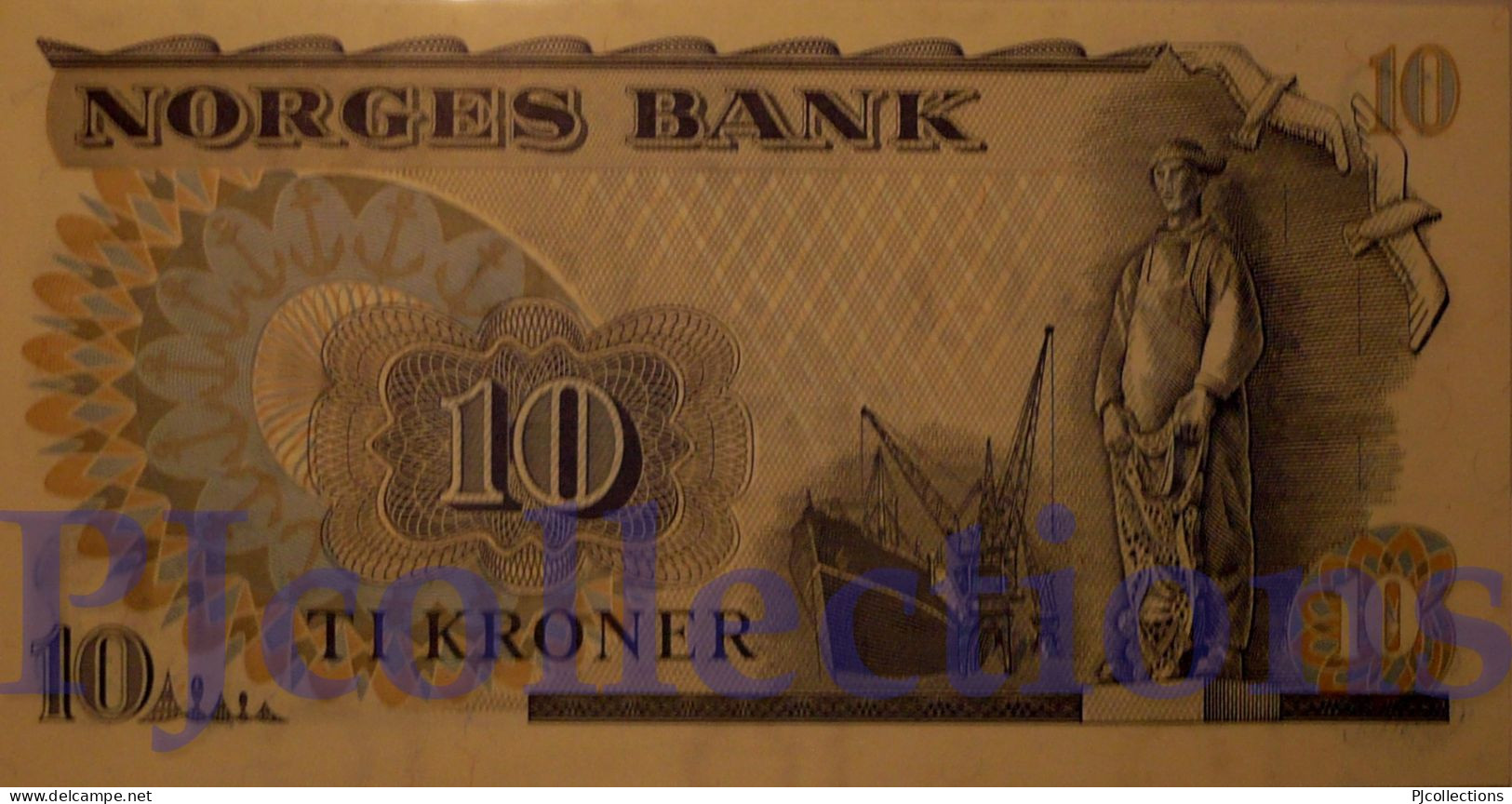 NORWAY 10 KRONER 1976 PICK 36b AUNC - Norway