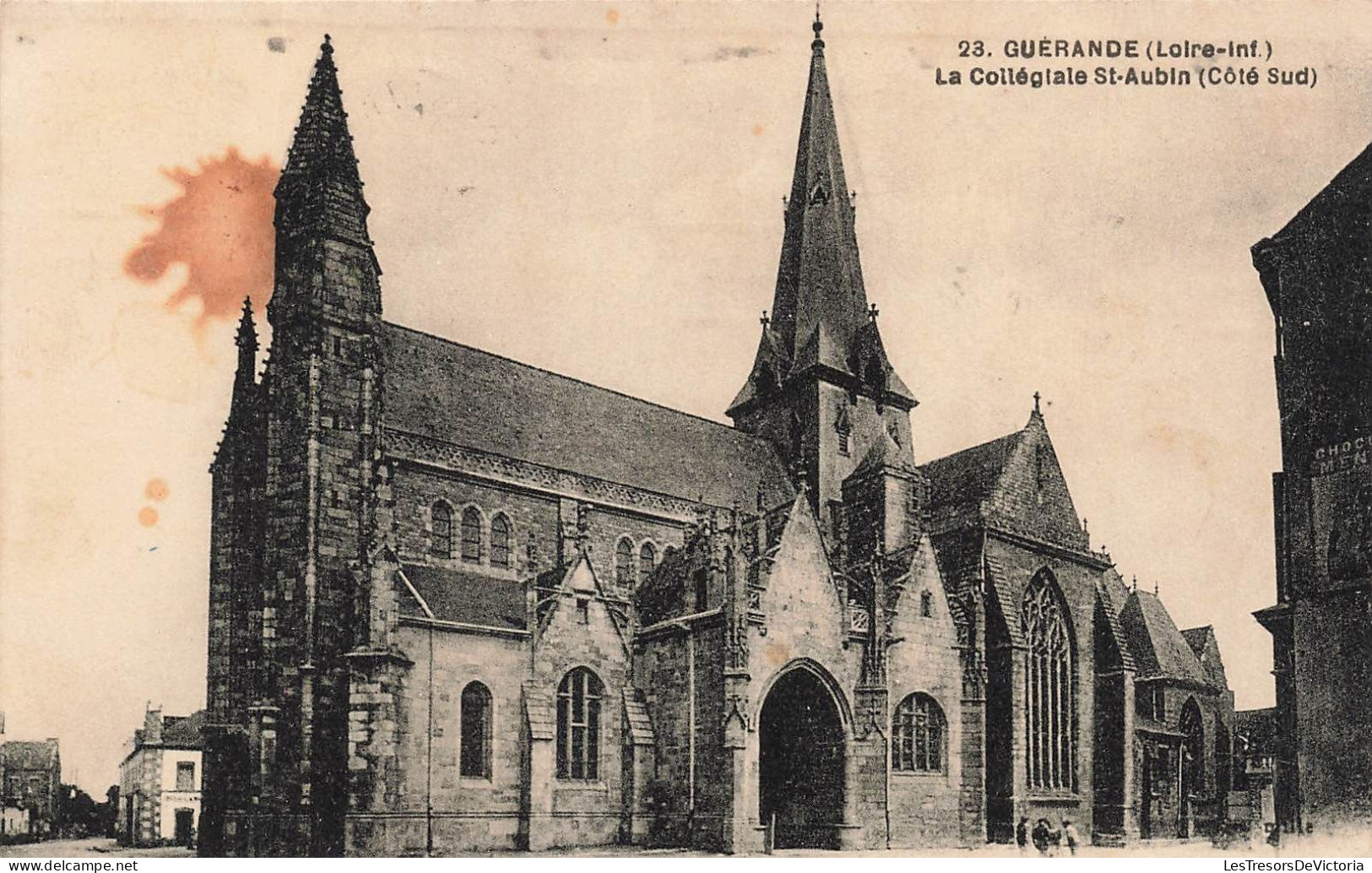 FRANCE - Guérande - La Collégiale St Aubin (Côté Sud) - Carte Postale Ancienne - Guérande