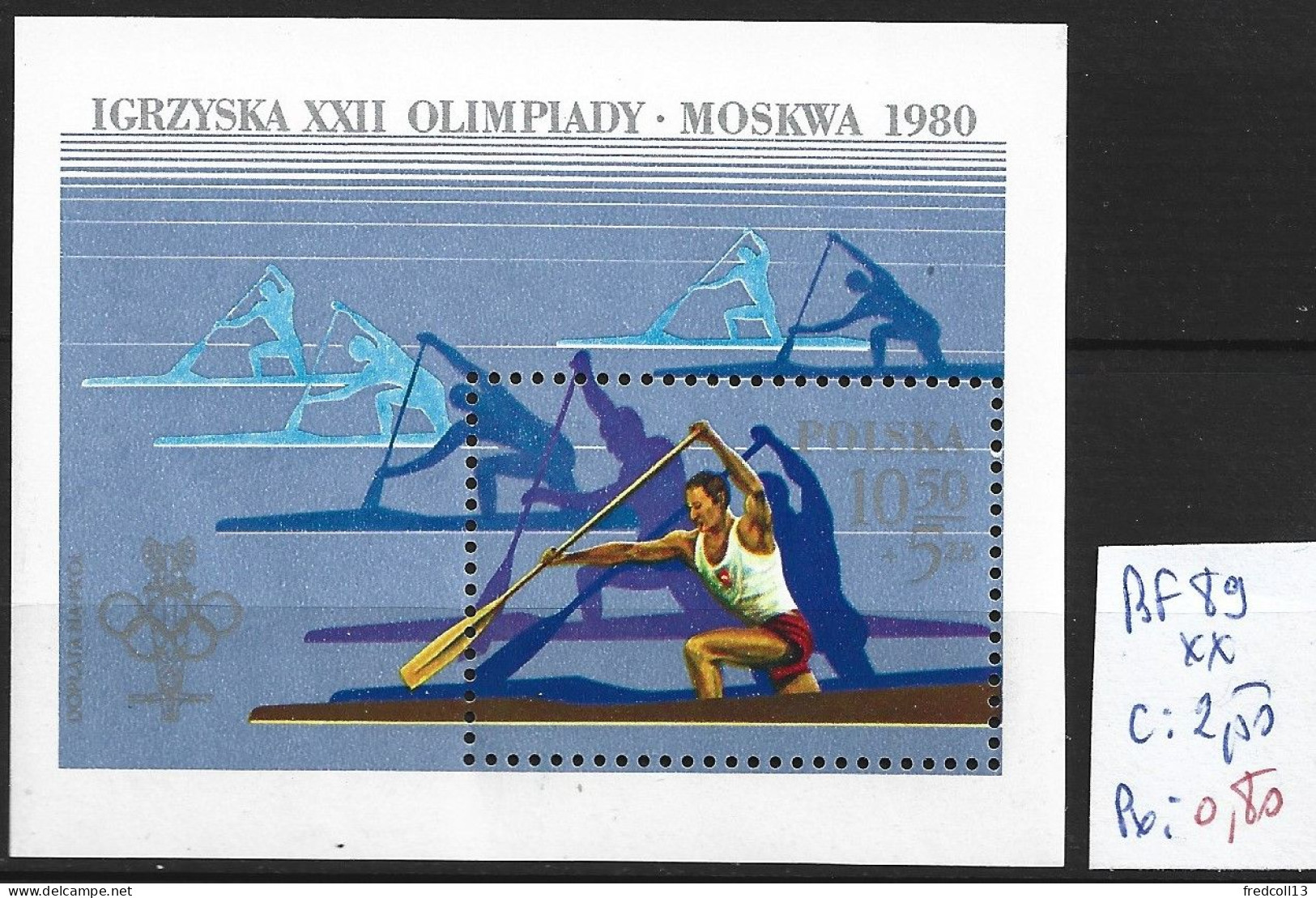 POLOGNE BF 89 ** Côte 2.50 € - Sommer 1980: Moskau