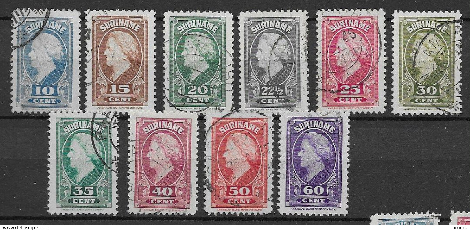 Suriname 1945, NVPH 229-38, Kw 19 EUR (SN 2664) - Surinam ... - 1975