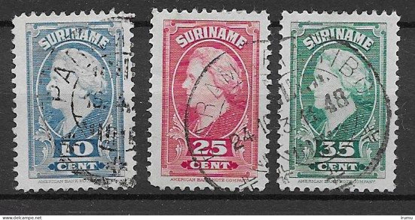 Suriname 1945, 3 Zegels, Kw 13 EUR (SN 2665) - Suriname ... - 1975