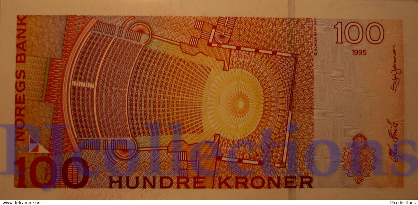 NORWAY 100 KRONER 1995 PICK 47a AU/UNC - Norvège