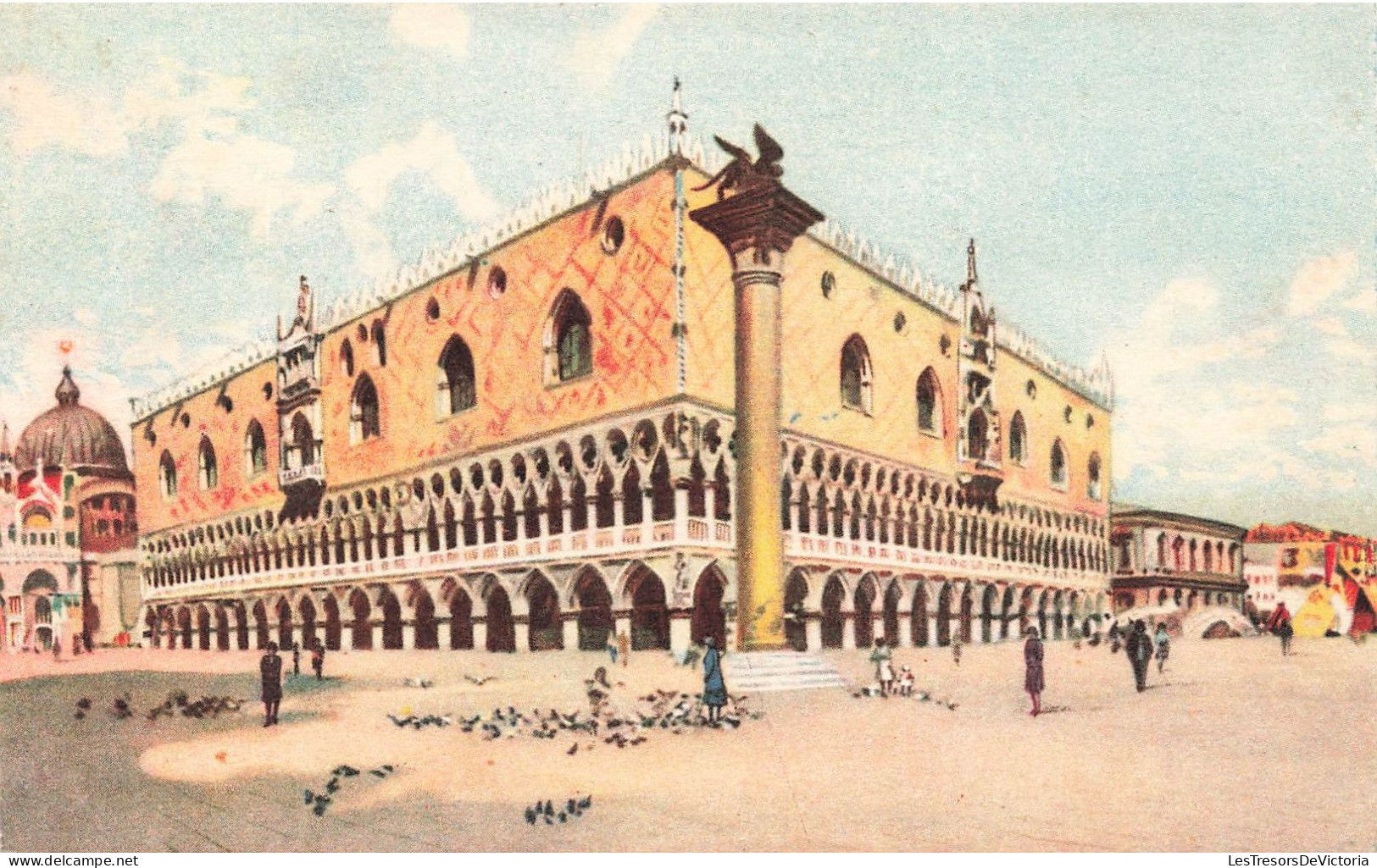 ITALIE - Venezia - Palazzo Ducale - Palais Ducal - Oiseaux - Colorisé - Carte Postale Ancienne - Venezia (Venedig)
