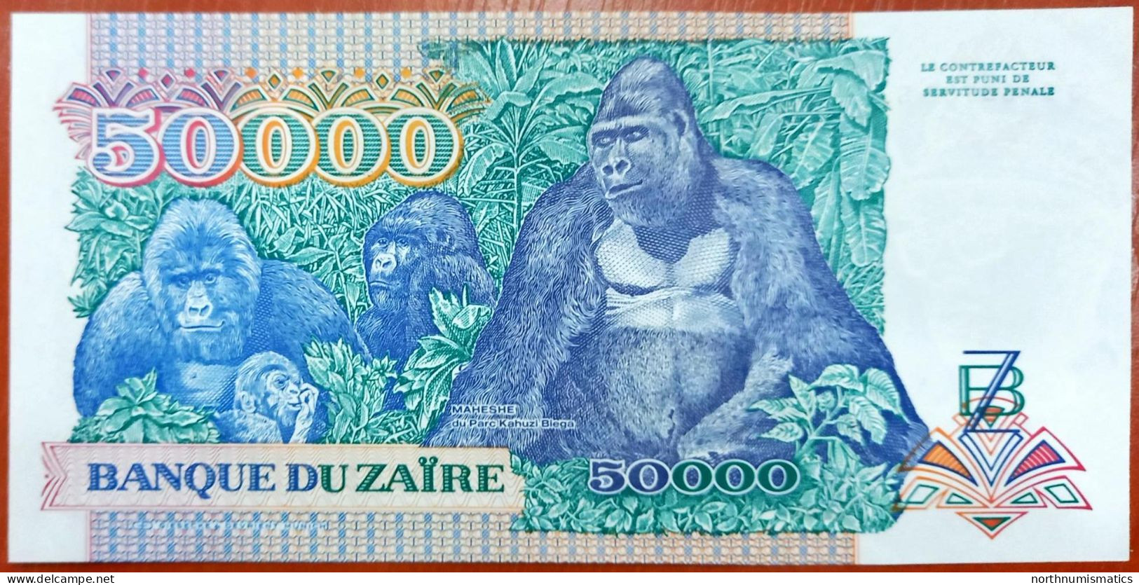 Zaire 50000 Zaires 24.4.1991 Unc - Zaïre