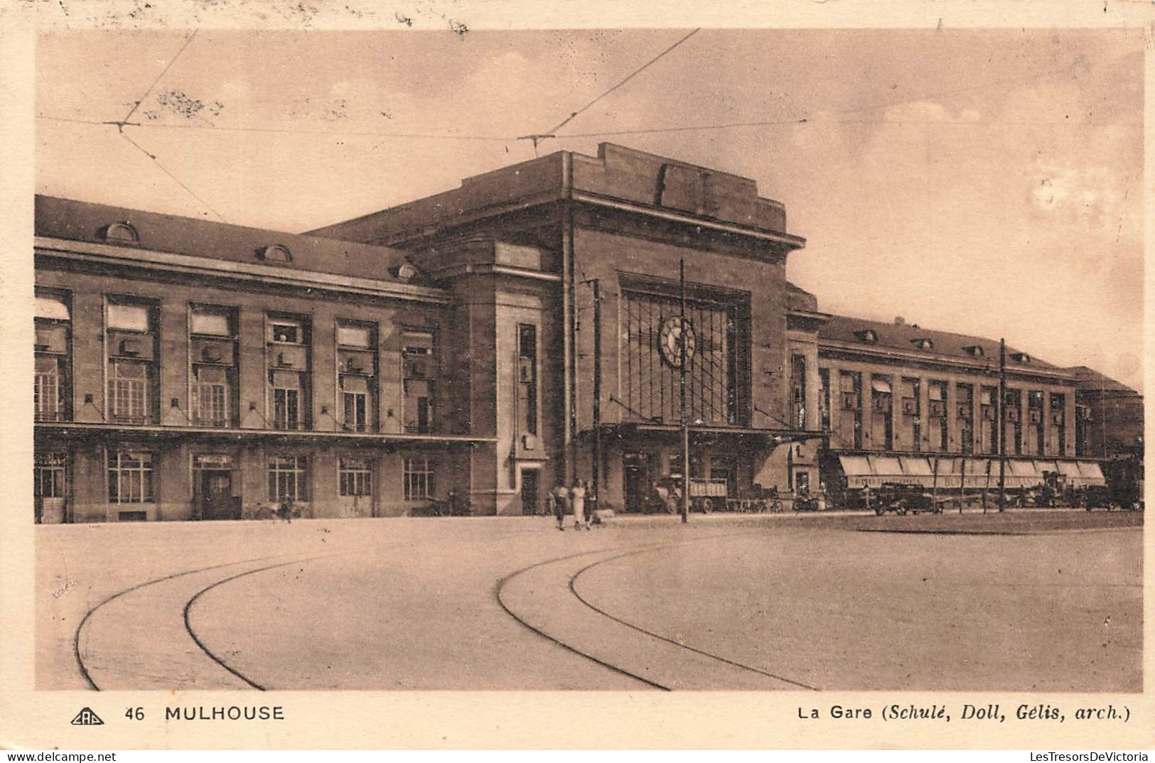 FRANCE - Mulhouse - Vue Générale De La Gare ( Schulé, Doll, Gélis, Arch.)  - Carte Postale Ancienne - Mulhouse