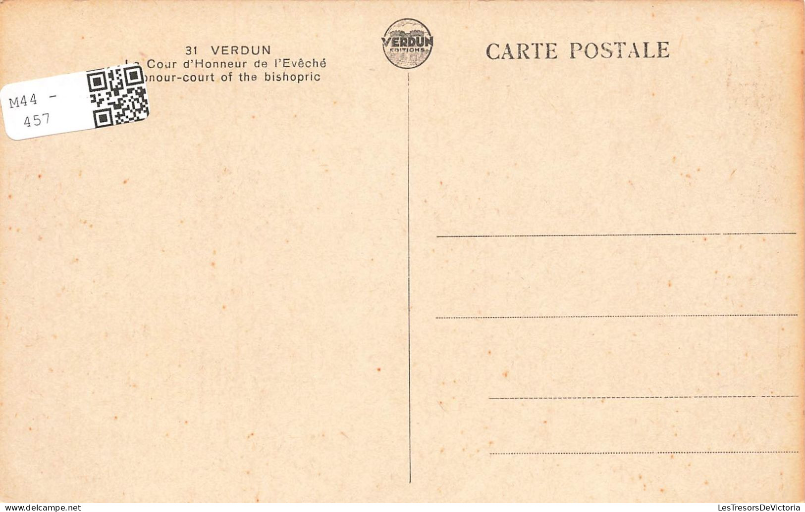 FRANCE - Verdun - La Cour D'Honneur De L'Evéché - Honour Court Of The Bishopric - Carte Postale Ancienne - Verdun