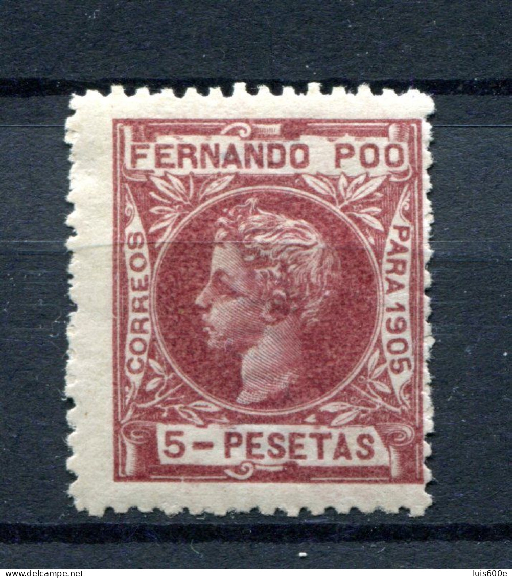 1905.FERNANDO POO.EDIFIL 150*.NUEVO CON FIJASELLOS(MH).NUMERACION CEROS.CATALOGO 120€ - Fernando Po