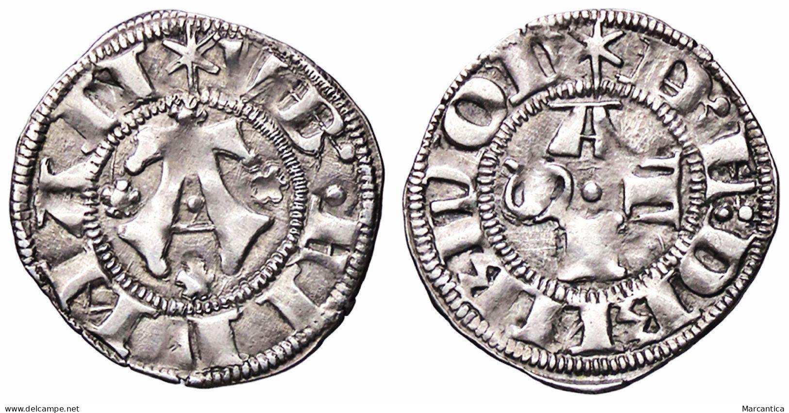 ITALIAN STATES. Fermo. Ludovico Migliorati. 1425-1428. AR Bolognino. - Feudal Coins