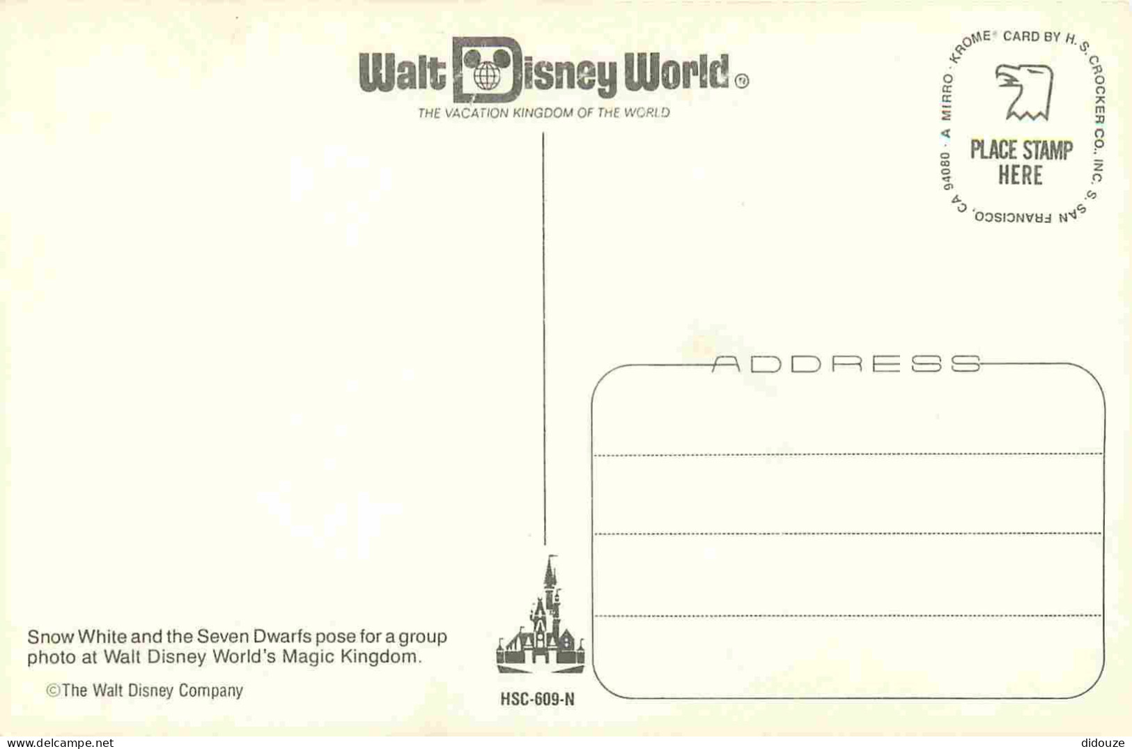 Parc D'Attractions - Walt Disney World - Snow White And The Seven Dwarfs - Blanche Neige Et Les 7 Nains - CPM - Carte Ne - Disneyworld