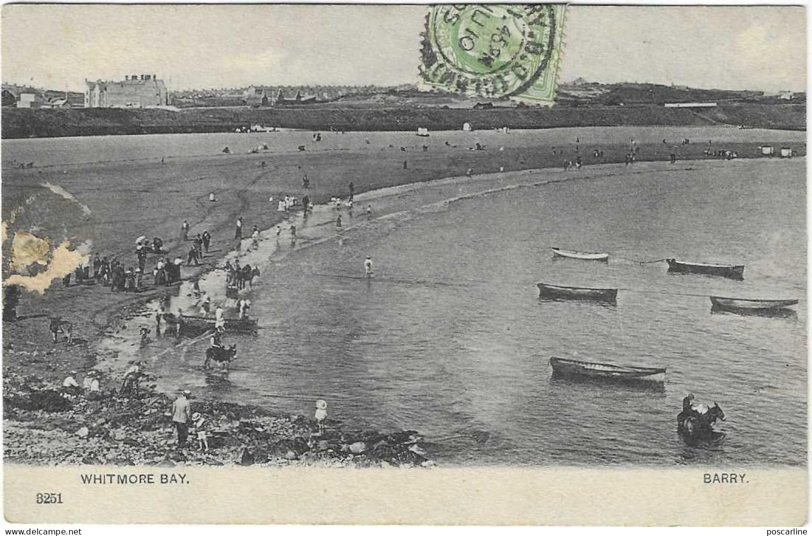 Wales, Glamorgan  Barry, Whitmore Bay,1905, 2 Scans - Glamorgan