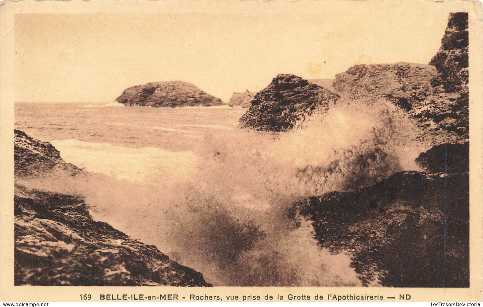 FRANCE - Belle Isle En Mer - Rochers Vue Prise De La Grotte De L'Apothicaire - ND - Carte Postale Ancienne - Belle Ile En Mer