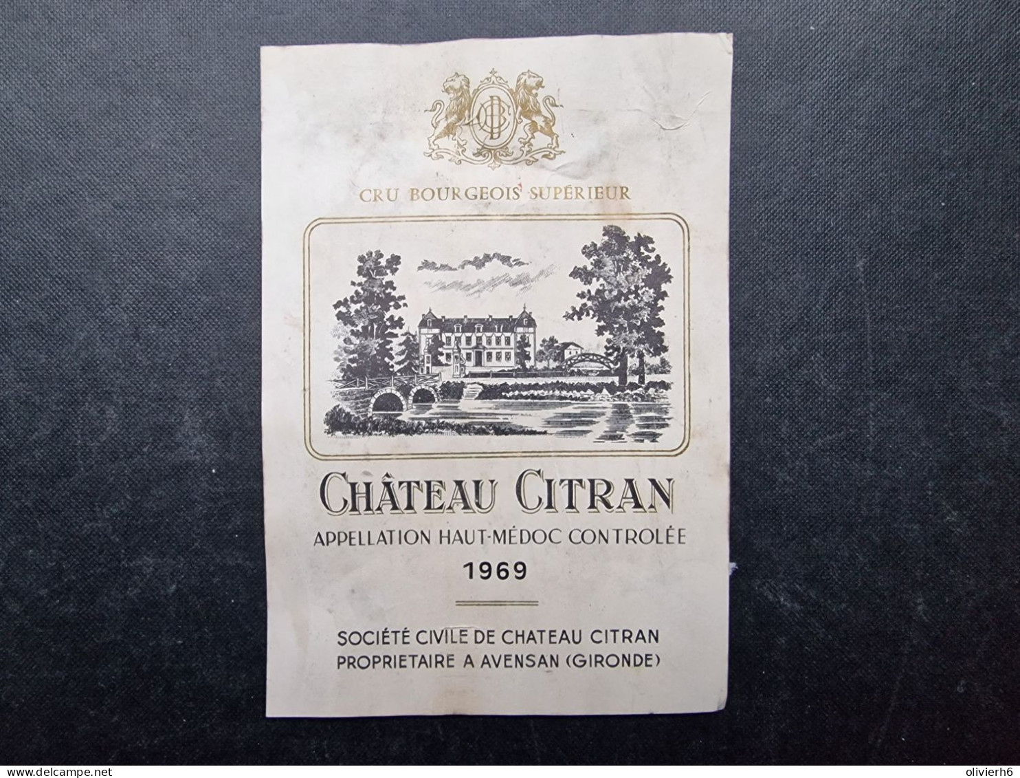 LOT 5 ETIQUETTES DE VIN (M23XX) Château PUYNORMOND LA SABLIERE ROUFFIAC CITRAN LACROIX GANDINEAU MEYNEY (9 Vues) - Bordeaux