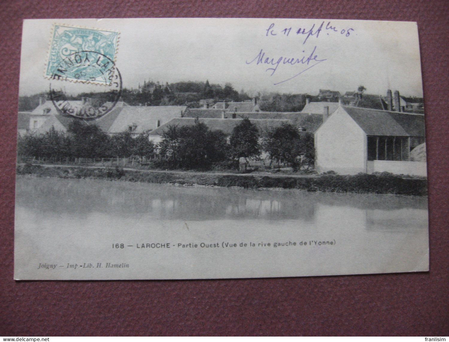 CPA 89 LAROCHE Partie Ouest Vue De La Rive Gauche De L'Yonne  1905 - Laroche Saint Cydroine