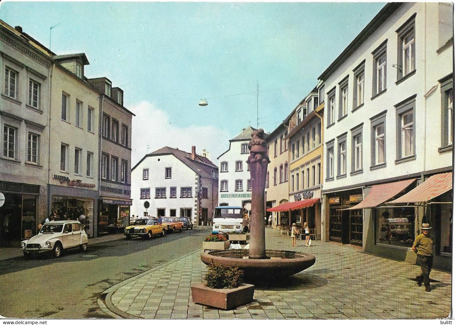 ALLEMAGNE - WITTLICH - Trierer Strasse Mit Saubrenner Brunnen - Voiture - Wittlich