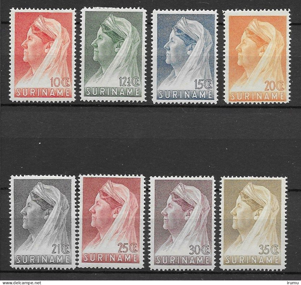 Suriname 1936, NVPH 167-74 MH, Kw 23.5 EUR (SN 2683) - Suriname ... - 1975
