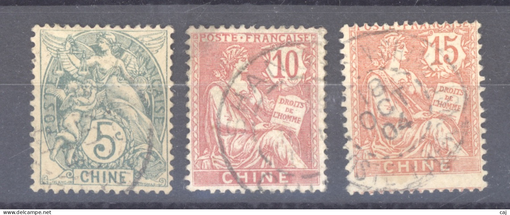 Chine  :  Yv  23-25  (o) - Used Stamps