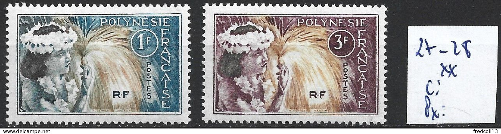 POLYNESIE FRANCAISE 27-28 ** Côte 1.60 € - Nuovi