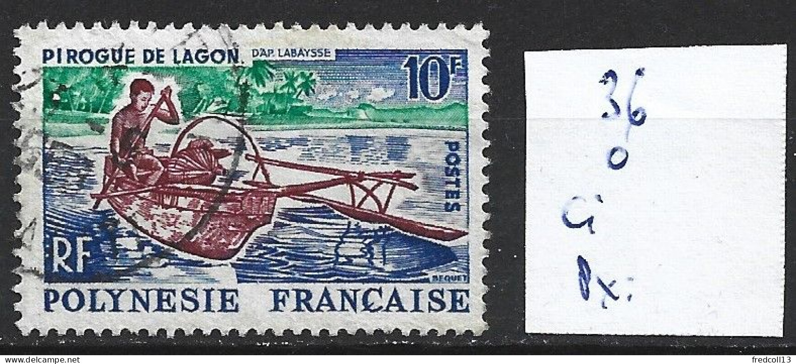 POLYNESIE FRANCAISE 36 Oblitéré Côte 1.10 € - Oblitérés