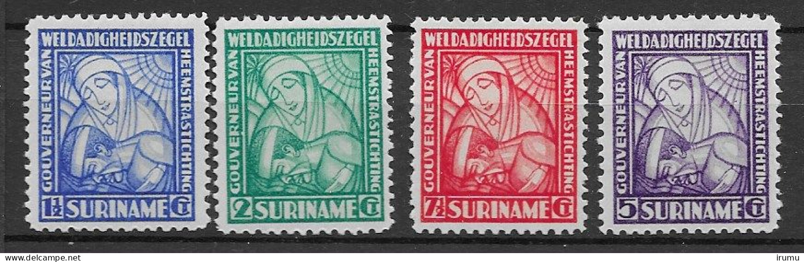 Suriname 1928, NVPH 137-40 MH, Kw 25 EUR (SN 2689) - Surinam ... - 1975