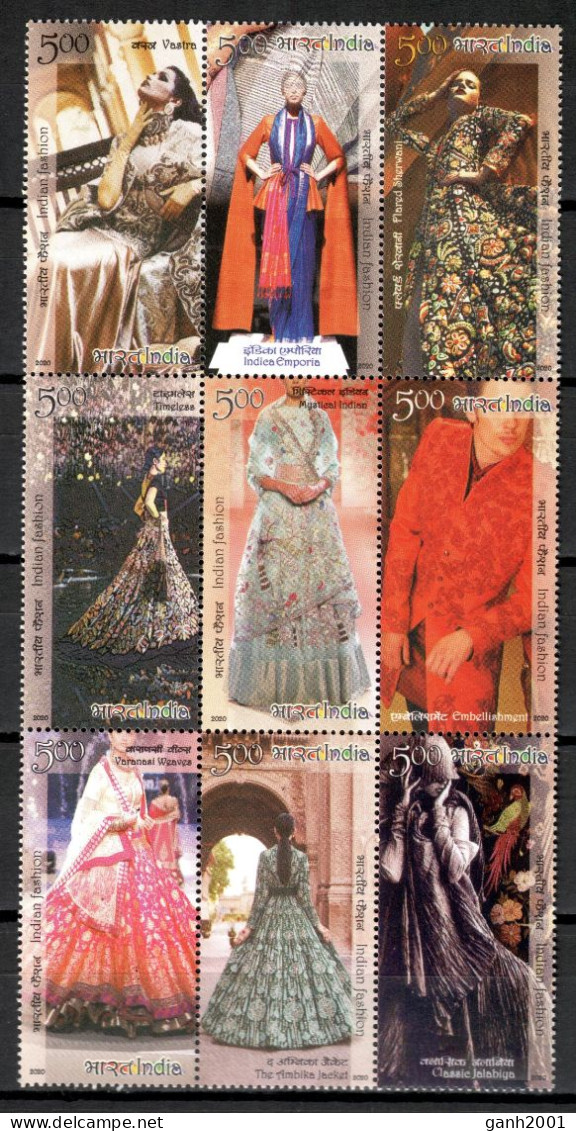 India 2020 / Fashion Costumes MNH Moda Trajes Kostüme / Hy67  10-22 - Textile