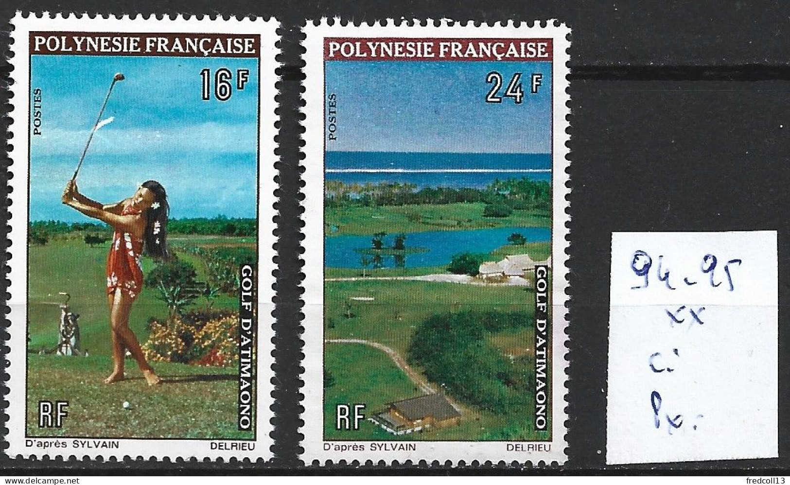 POLYNESIE FRANCAISE 94-95 ** Côte 22.20 € - Unused Stamps