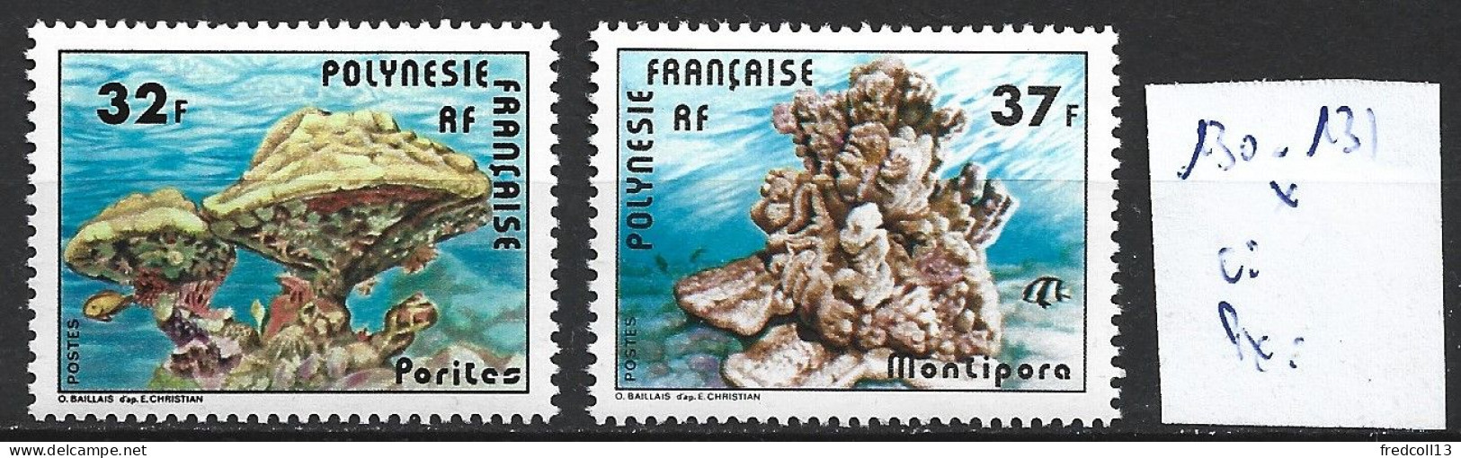 POLYNESIE FRANCAISE 130-31 * Côte 6.15 € - Unused Stamps
